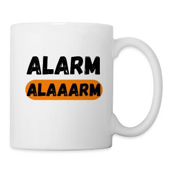 Malle Mallorca JGA Party Sauf Shirt - Alarm - Tasse - Weiß - Rechts