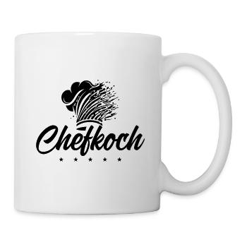 Kochmütze Chefkoch - Tasse - Weiß - Rechts