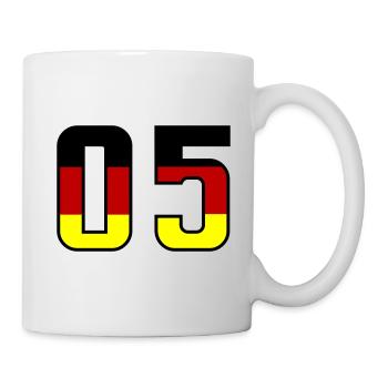 5 Symbole numérique Allemagne - Mug blanc - blanc - Droite