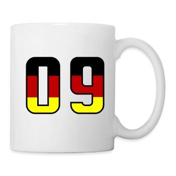 9 Symbole numérique Allemagne - Mug blanc - blanc - Droite