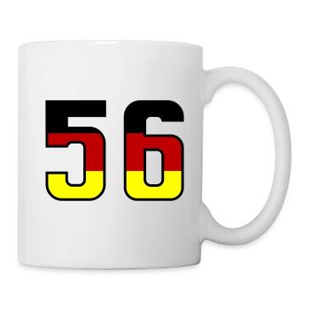 56 Symbole numérique Allemagne - Mug blanc - blanc - Droite