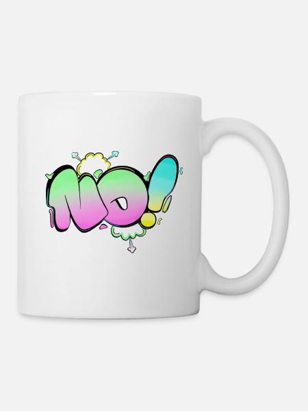 Logo Keine Aufkleber - Tasse - Weiß