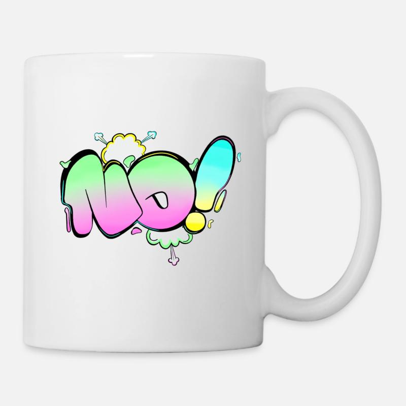Logo Keine Aufkleber - Tasse - Weiß