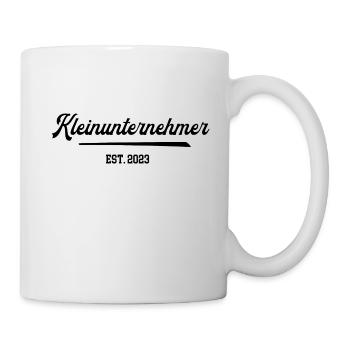 Unternehmer Kleinunternehmer Kleingewerbe 2023 - Tasse - Weiß - Rechts