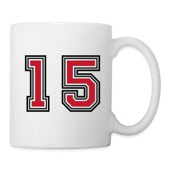 15 symboles numériques - Mug blanc - blanc - Droite