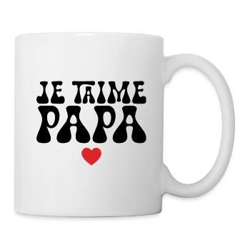 Je T'aime Papa - Mug blanc - blanc - Droite