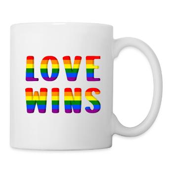 Love Wins LGBTQ - Mug - white - Right