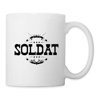 Soldat Beruf - Tasse - Weiß - Rechts