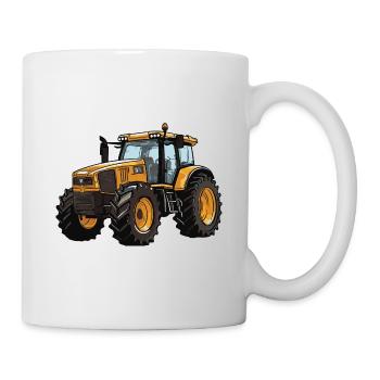 Traktor Farmer Symbol - Tasse - Weiß - Rechts