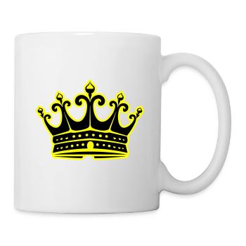 Symbole de la couronne royale - Mug blanc - blanc - Droite