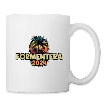 Formentera 2024 Urlaub Spruch - Tasse - Weiß - Rechts