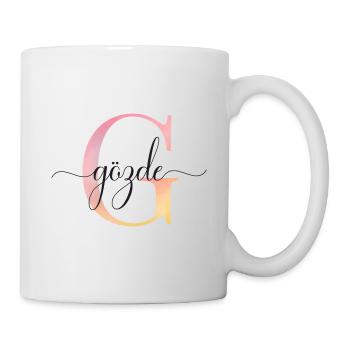 G | Monogram | Name | GözdeWatercolor - Mug - white - Right