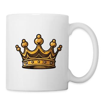 Krone Symbol - Tasse - Weiß - Rechts