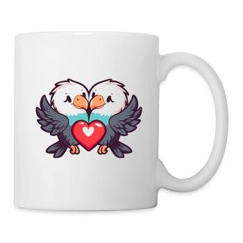 Eagle Comic Couple Love - Mug - white - Right