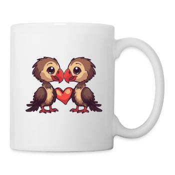 Harpyie Paar Verliebt Adler Tier Valentinstag - Tasse - Weiß - Rechts