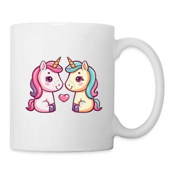 Unicorn Couple Love Couple In Love Cute - Mug - white - Right