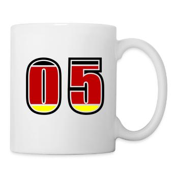 Maillot Allemagne numéro 5 - Mug blanc - blanc - Droite