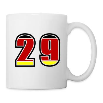 29 Nummer Deutschland Trikot - Tasse - Weiß - Rechts
