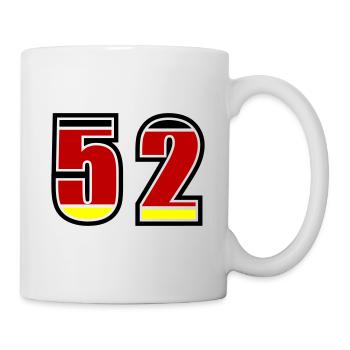 52 Nummer Deutschland Trikot - Tasse - Weiß - Rechts