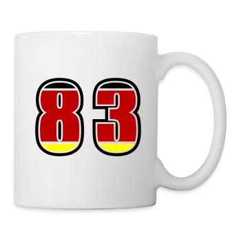 83 Number Germany Jersey - Mug - white - Right