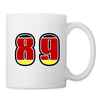 89 Nummer Deutschland Trikot - Tasse - Weiß - Rechts