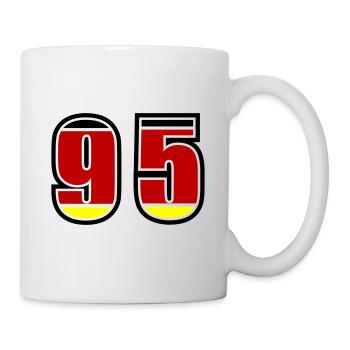 95 Number Germany Jersey - Mug - white - Right