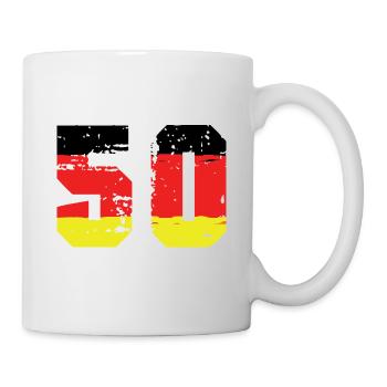 Maillot Allemagne numéro 50 - Mug blanc - blanc - Droite