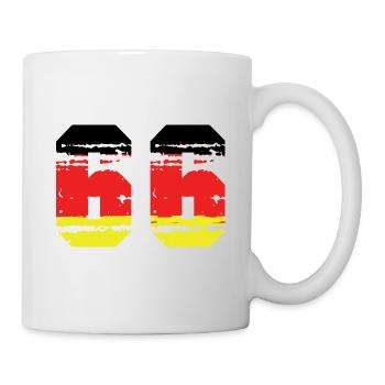 66 Numéro Allemagne Jersey - Mug blanc - blanc - Droite