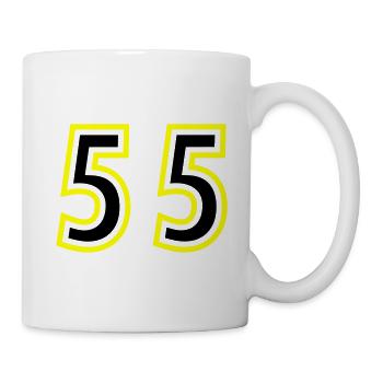55 Zahl College - Tasse - Weiß - Rechts