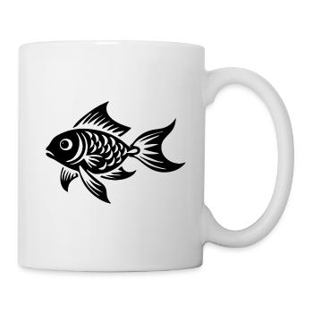 Poisson - Mug blanc - blanc - Droite