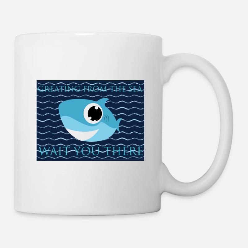 Meeresgrüsse - Tasse - Weiß