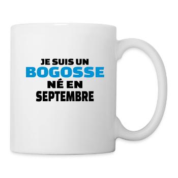 je suis un bogosse né en septembre - Mug blanc - blanc - Droite