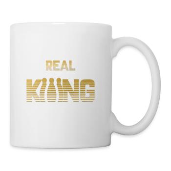 Vrai Roi - Bowling Pin boule de bowling grève - Mug blanc - blanc - Droite