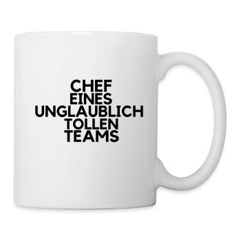 chef tshirt - Tasse - Weiß - Rechts
