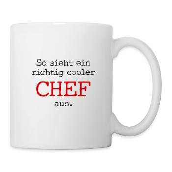 Voici à quoi ressemble un patron vraiment cool. - Mug blanc - blanc - Droite