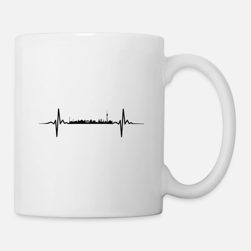 Berlin heartbeat - Mug - white