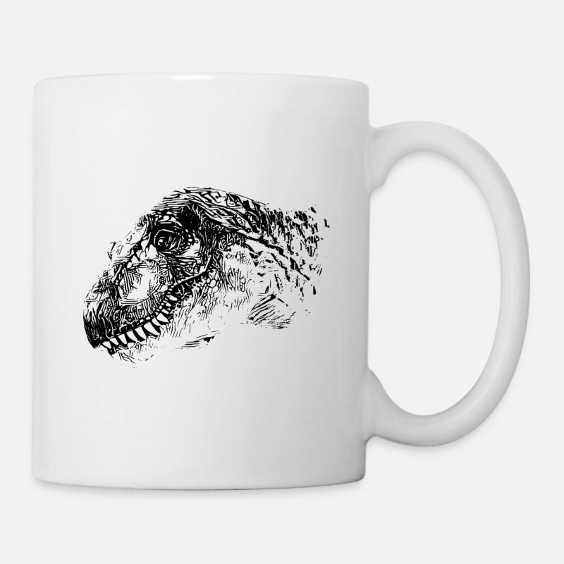 T-Rex - Tasse - Weiß
