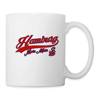 Hamburg Moin Moin Norddeutschland Alster Anker - Tasse - Weiß - Rechts