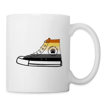 Bear Sneaker LGBT Gay Pride Fetish Queer CSD - Mug - white - Right