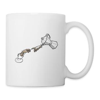 creation of coffee - Mug - white - Right