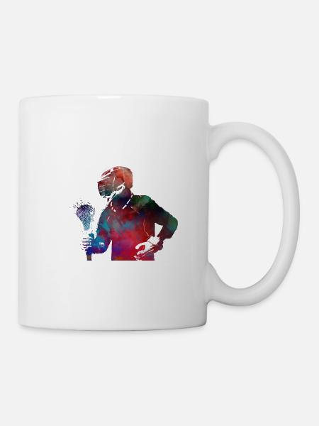 Lacrosse-Sport - Tasse - Weiß