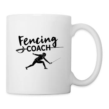 Fencing Coach Florett Degen Fencing Sport Trainer - Mug - white - Right