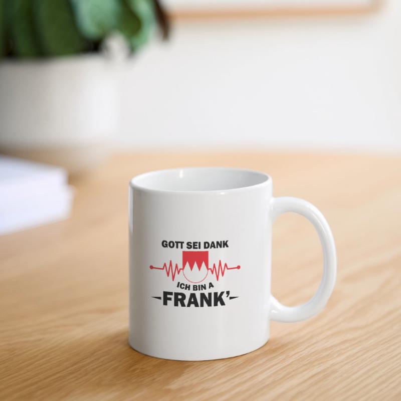 Gott sei Dank ich bin ein Frank Geschenk Design Tasse