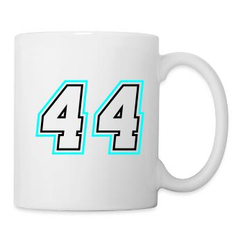 44 Zahl symbol - Tasse - Weiß - Rechts
