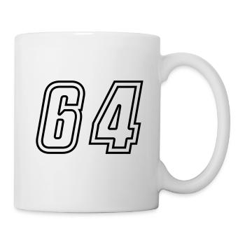 64 Number number - Mug - white - Right