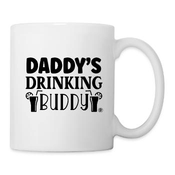 Daddys drinking buddy - Tasse - Weiß - Rechts