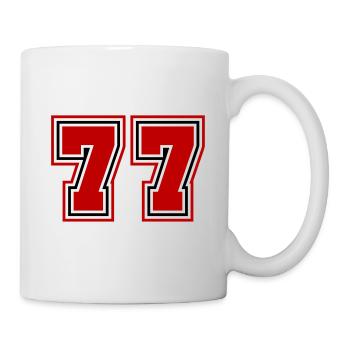 77 Number Symbol - Mug - white - Right