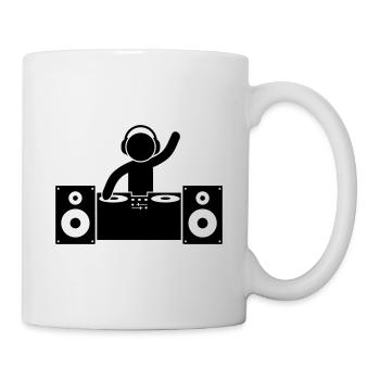 dj turntables - Tasse - Weiß - Rechts