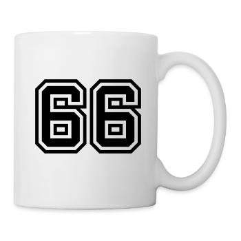 Symbole numérique 66 - Mug blanc - blanc - Droite