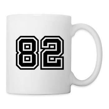 82 number symbol - Mug - white - Right